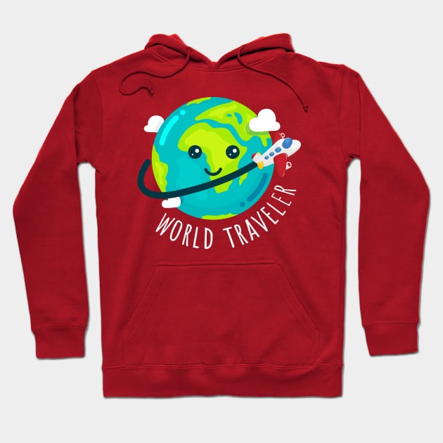 World Traveler Hoodie by superdupertees